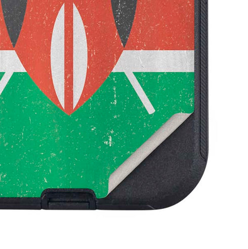 Kenya Flag Distressed Otterbox Defender iPhone Skin
